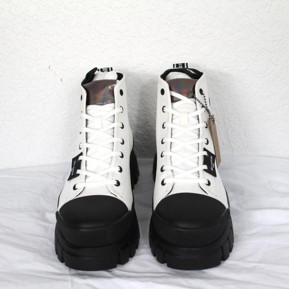 Palladium Boots Revolt Hi Tx Boot Sneaker in Star White Size 10 NIB Platform - Picture 2 of 7